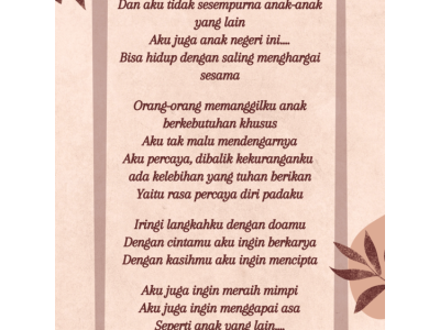 Aku Ingin Berkarya