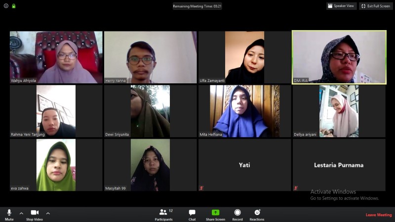 Kegiatan Work From Home (WFH) Guru SLB TNCC