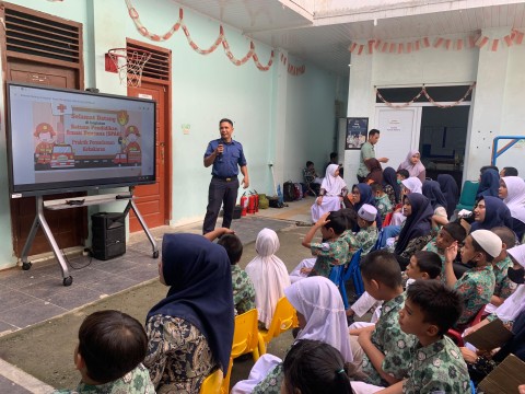 Tim SPAB SLB TNCC Gelar simulasi Pemadaman Kebakaran 